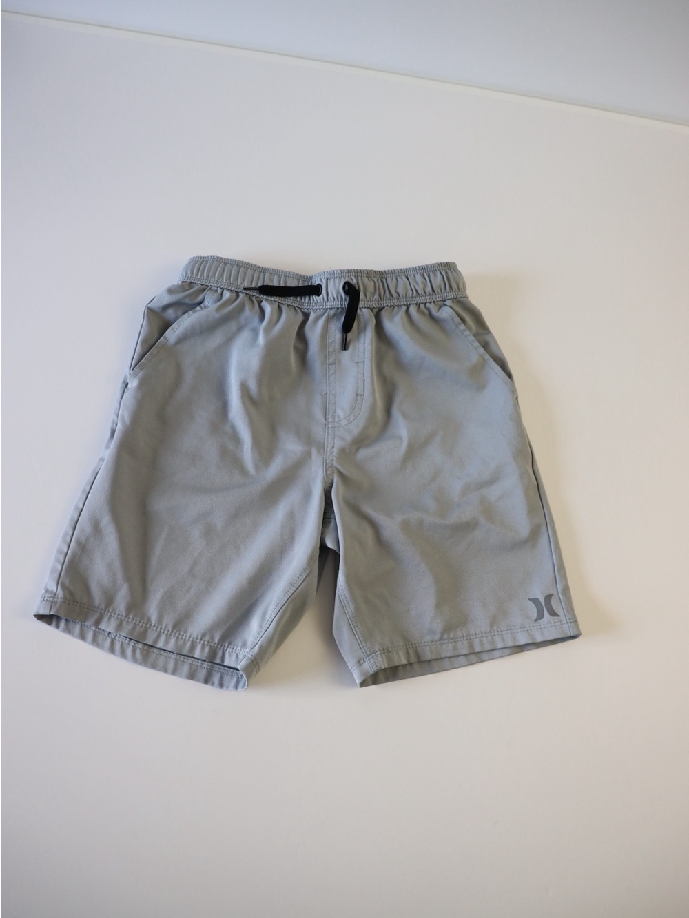 Hurley Boy’s Light Gray Elastic Waist Performance Shorts